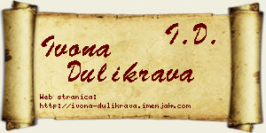 Ivona Dulikrava vizit kartica